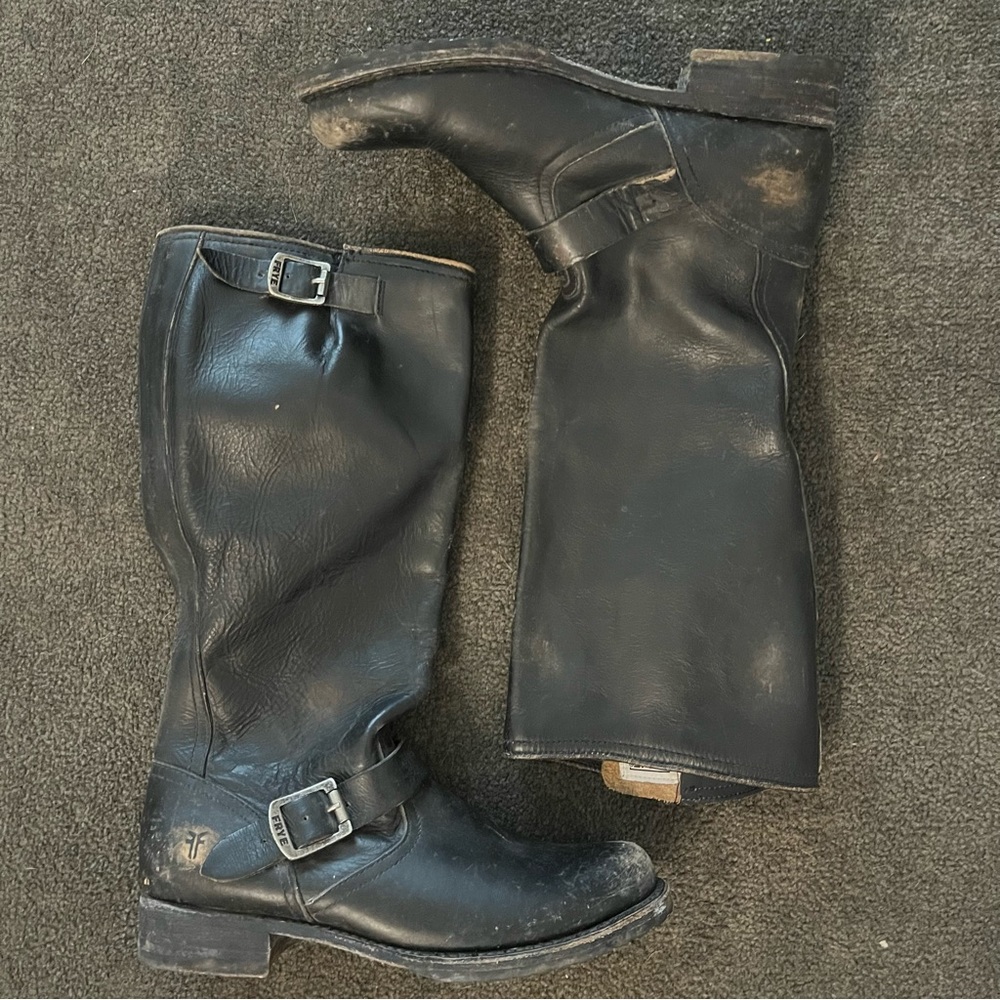 FRYE Tall Leather Riding Boots